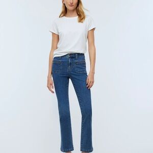 Madewell 29 tall kick out crop jeans
